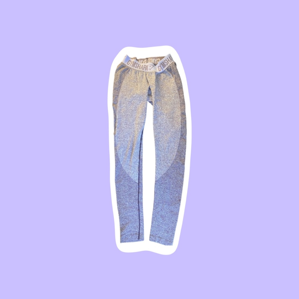 Gymshark Flex Logo Waistband Purple Seamless Leggings